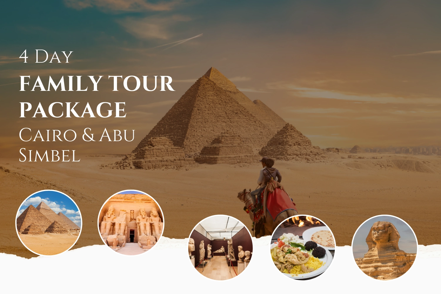 Paquete turístico de 4 días a El Cairo y Abu Simbel