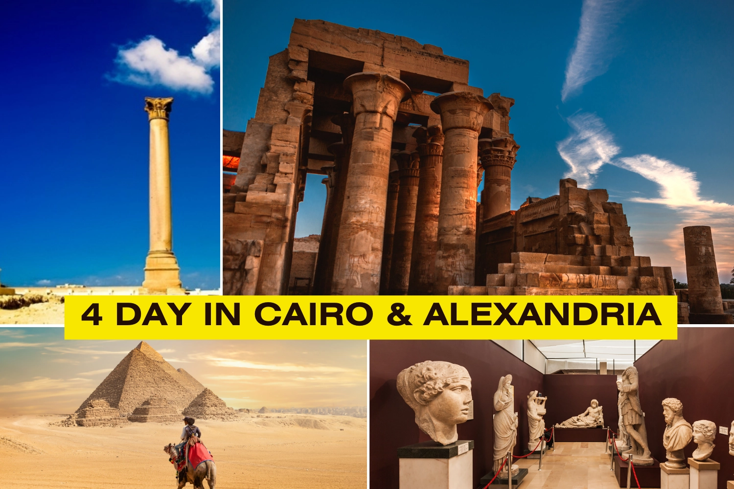 4 Días Egipto Tour Económico en El Cairo y Alejandría