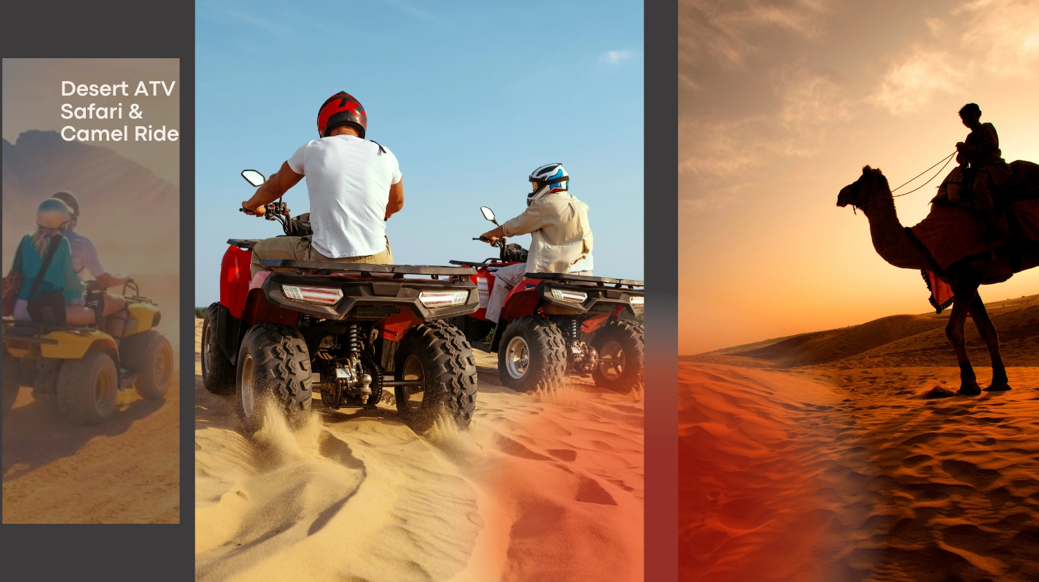 Quad Biking in the desert in Marsa Alam with a sunset view, BBQ Dinner and Show