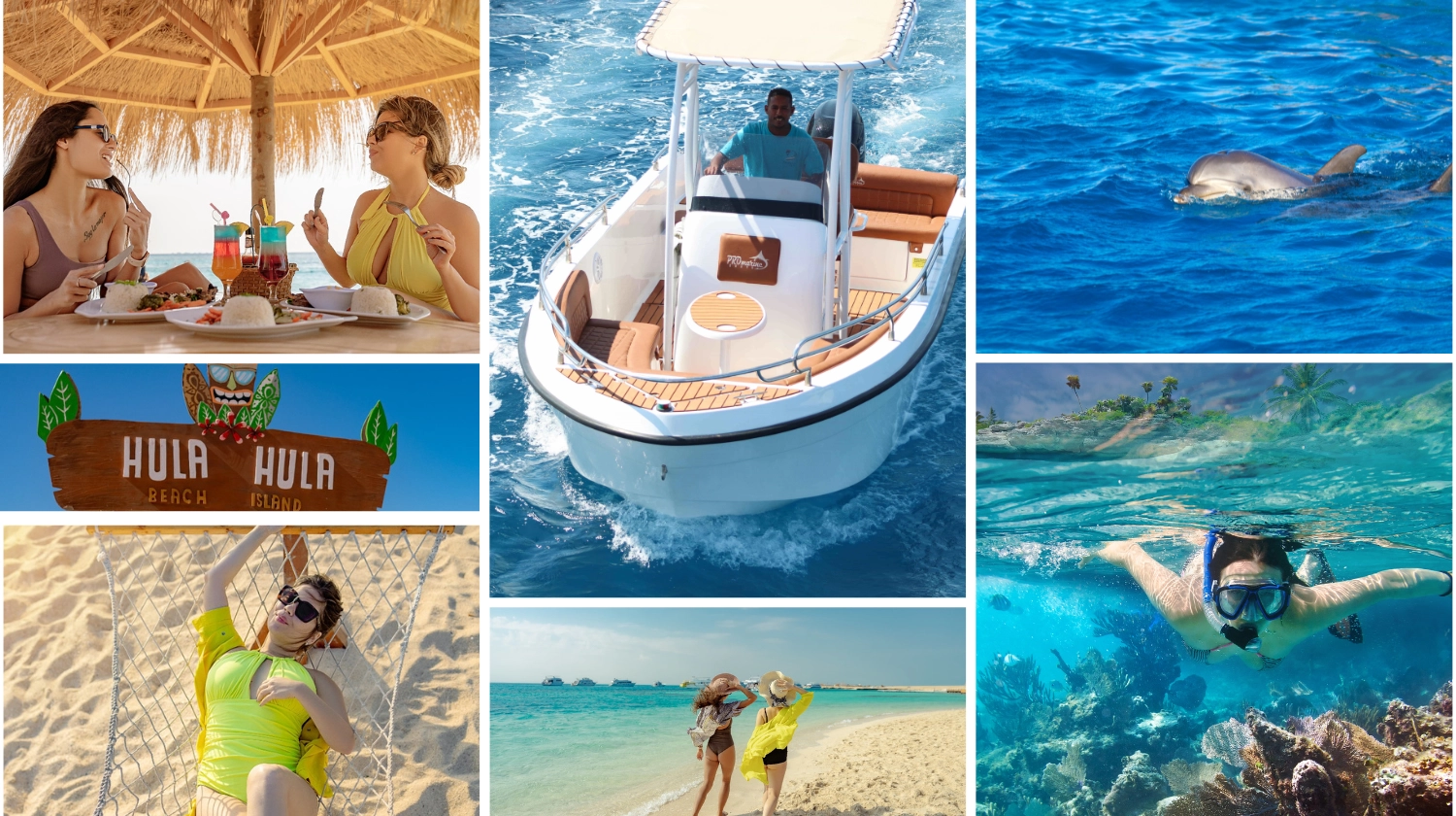 Hula Hula Beach Island and Dolphin House Trip By Speed Boat