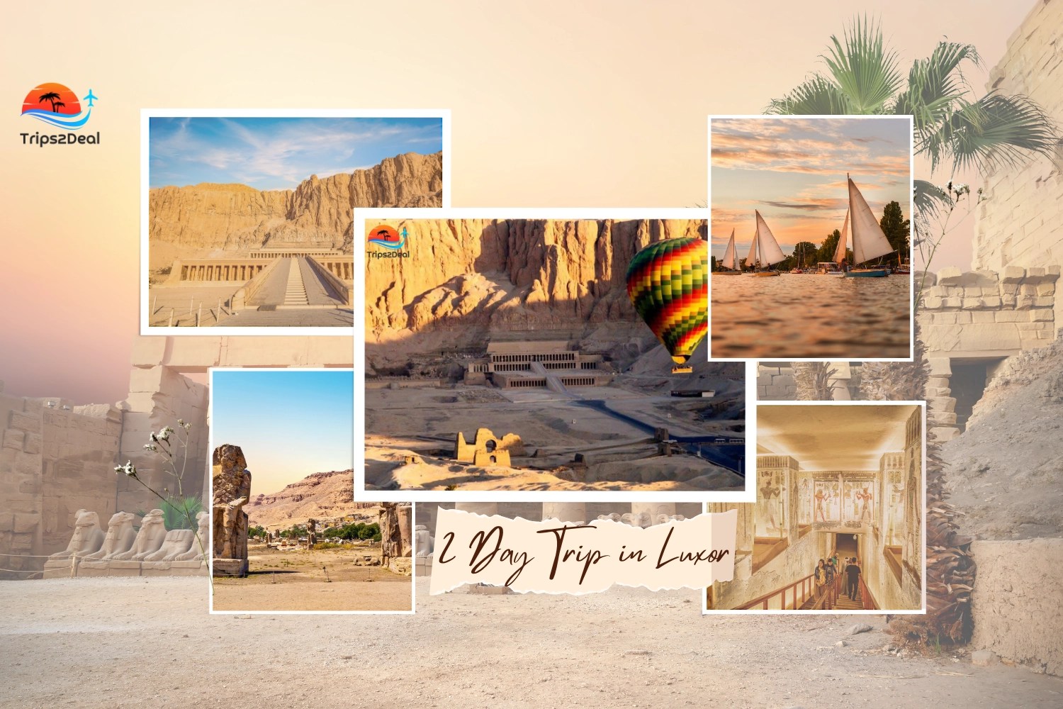 Хургада: 2-дневная поездка в Луксор с катанием на воздушном шаре