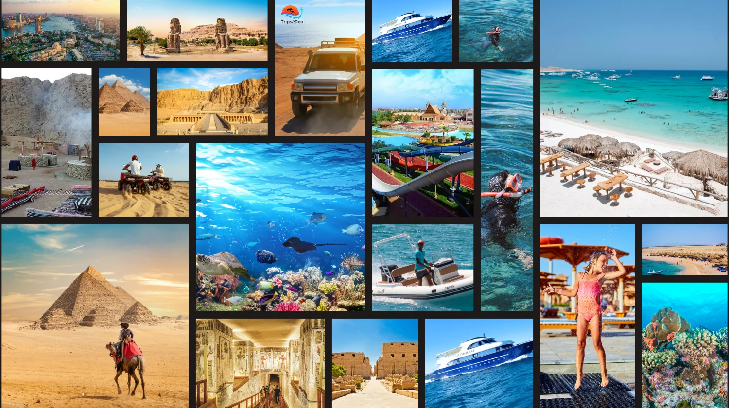 Hurghada: Pacchetto 5 tour - Safari, gita sull'isola, parco acquatico, Luxor, Cairo