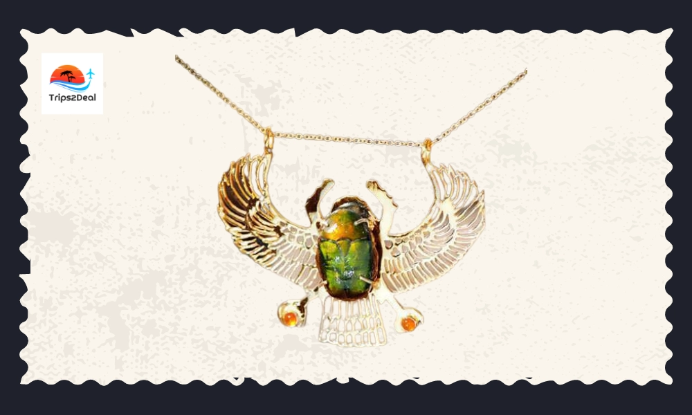 scarab beetle in jewelry of Egypt