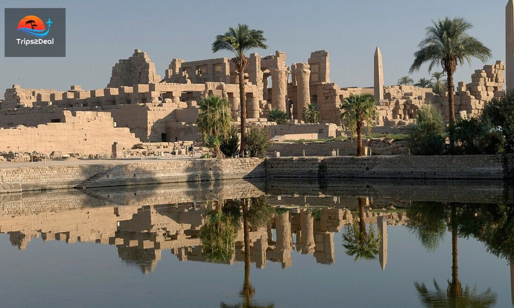 sacred lake of karnak temple