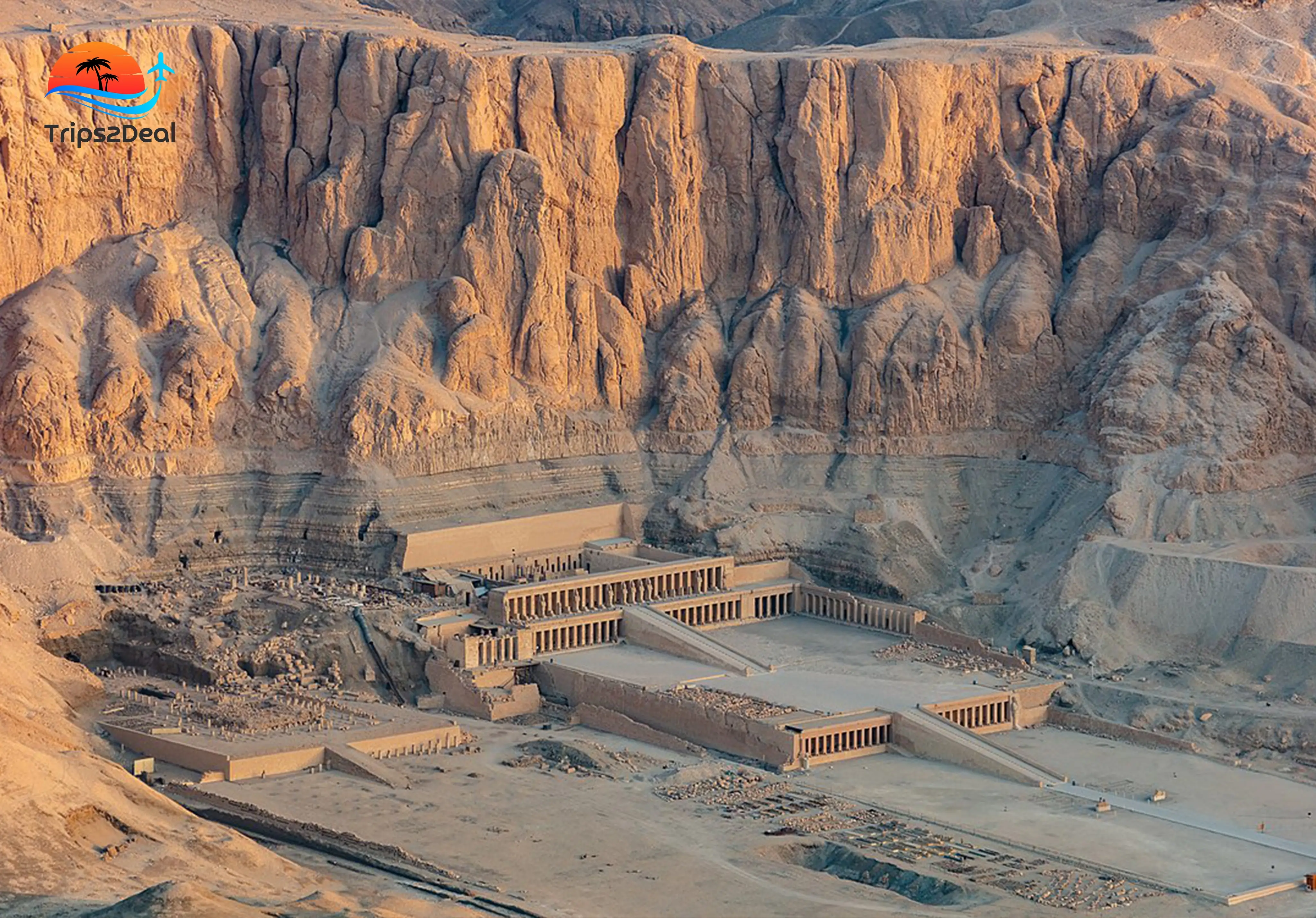 Drone View of Hatshepsut temple