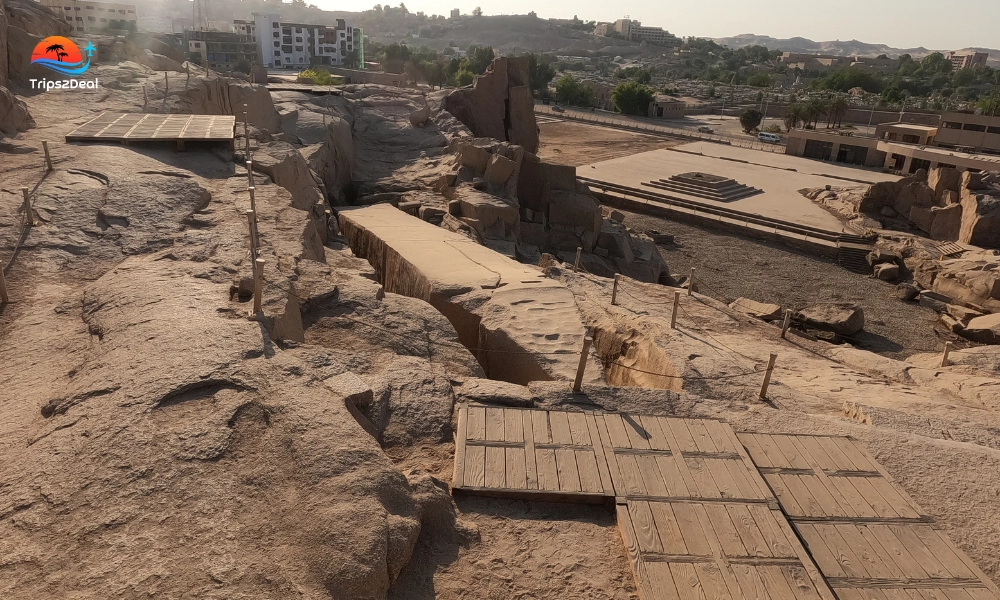 Unfinished Obelisk Aswan view