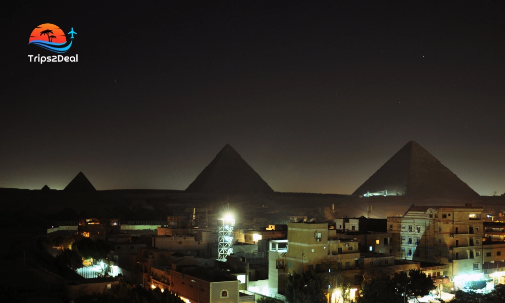 pyramids view from cairo