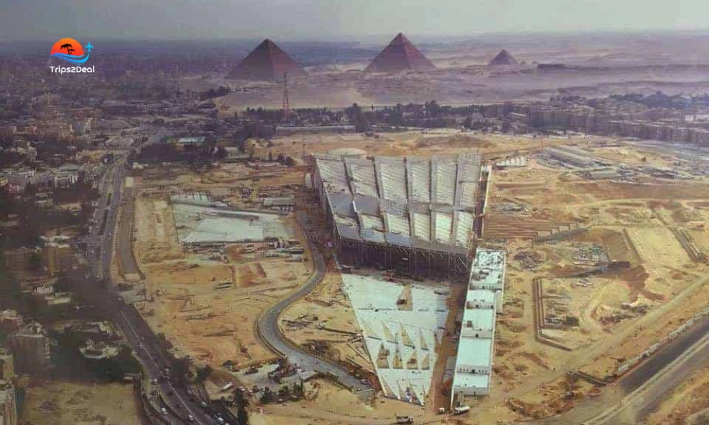 Grand Egyptian Museum architecture view