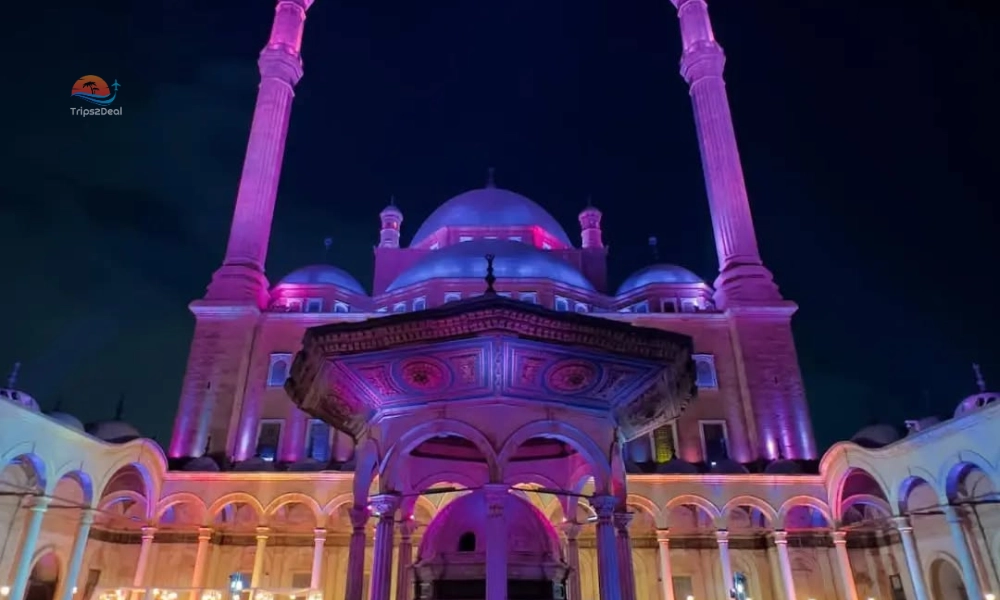 Muhammad Ali Mosque in night